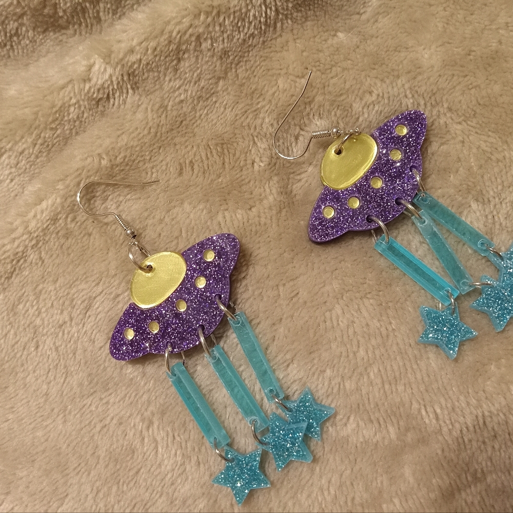 UFO earrings